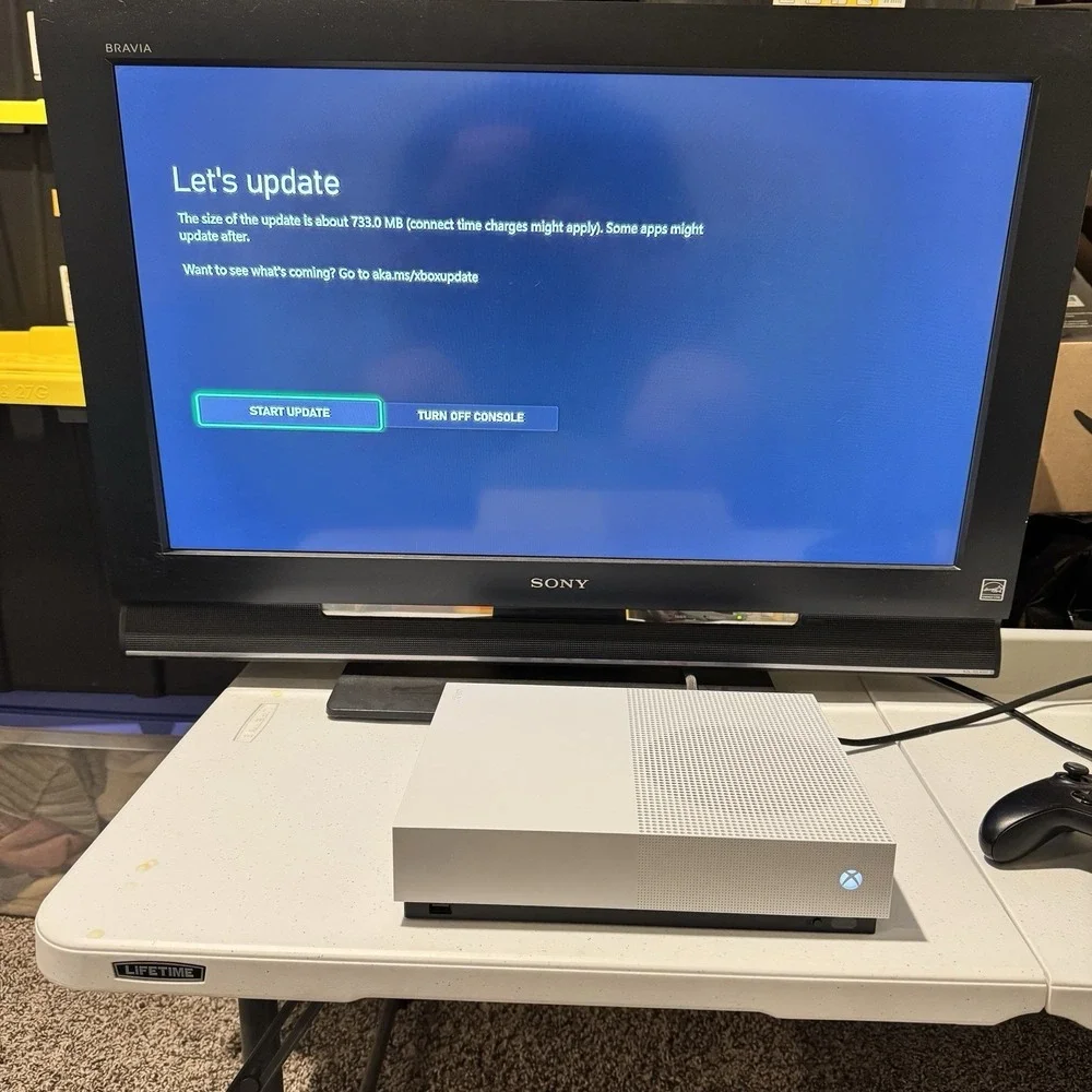 Microsoft Xbox One S All Digital Edition 1TB Console White  TESTED AND WORKING